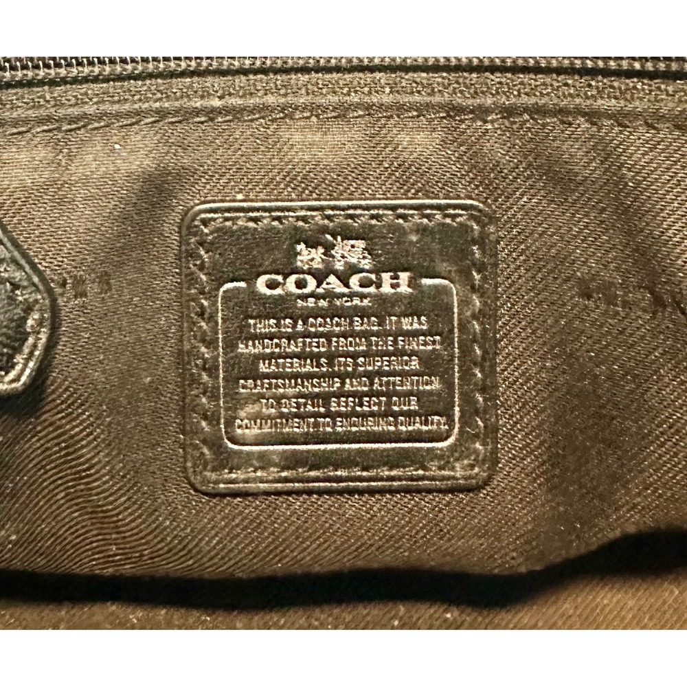 Coach Bandana Rivet Swagger 21 Black mini Leather Satchel Crossbody Bag Gunmetal - Picture 8 of 10